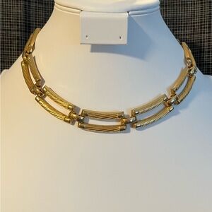 Classic Golden Rope textured links Necklace
